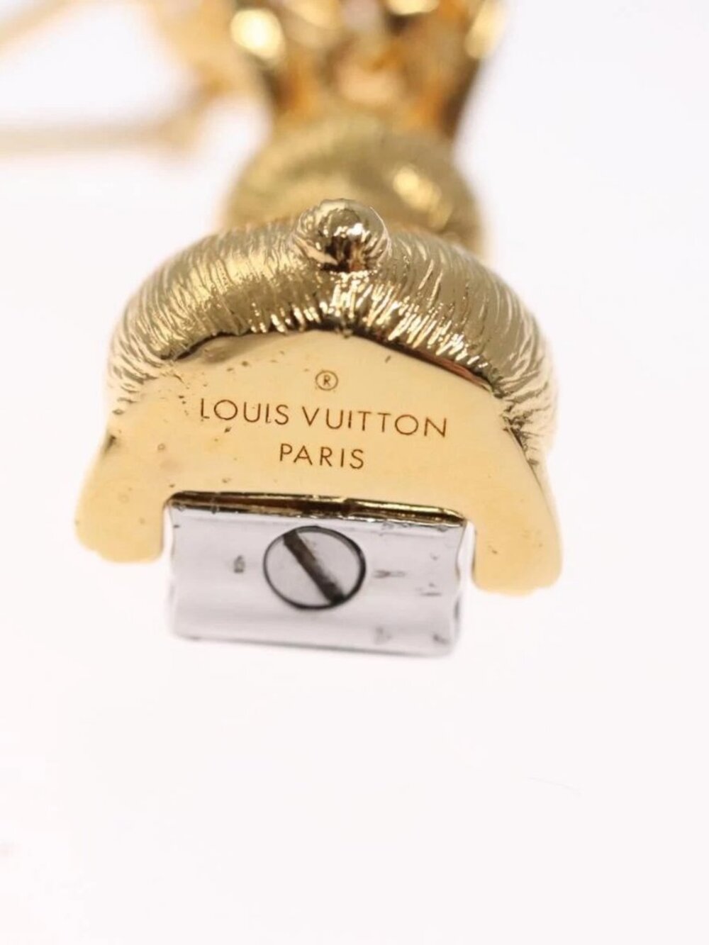 LOUIS VUITTON Collier LV Necklace metal Gold M00928 LV Auth 115662 - Picture 10 of 15